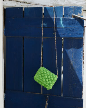 101 / XS Mini bag with bubbles in light green