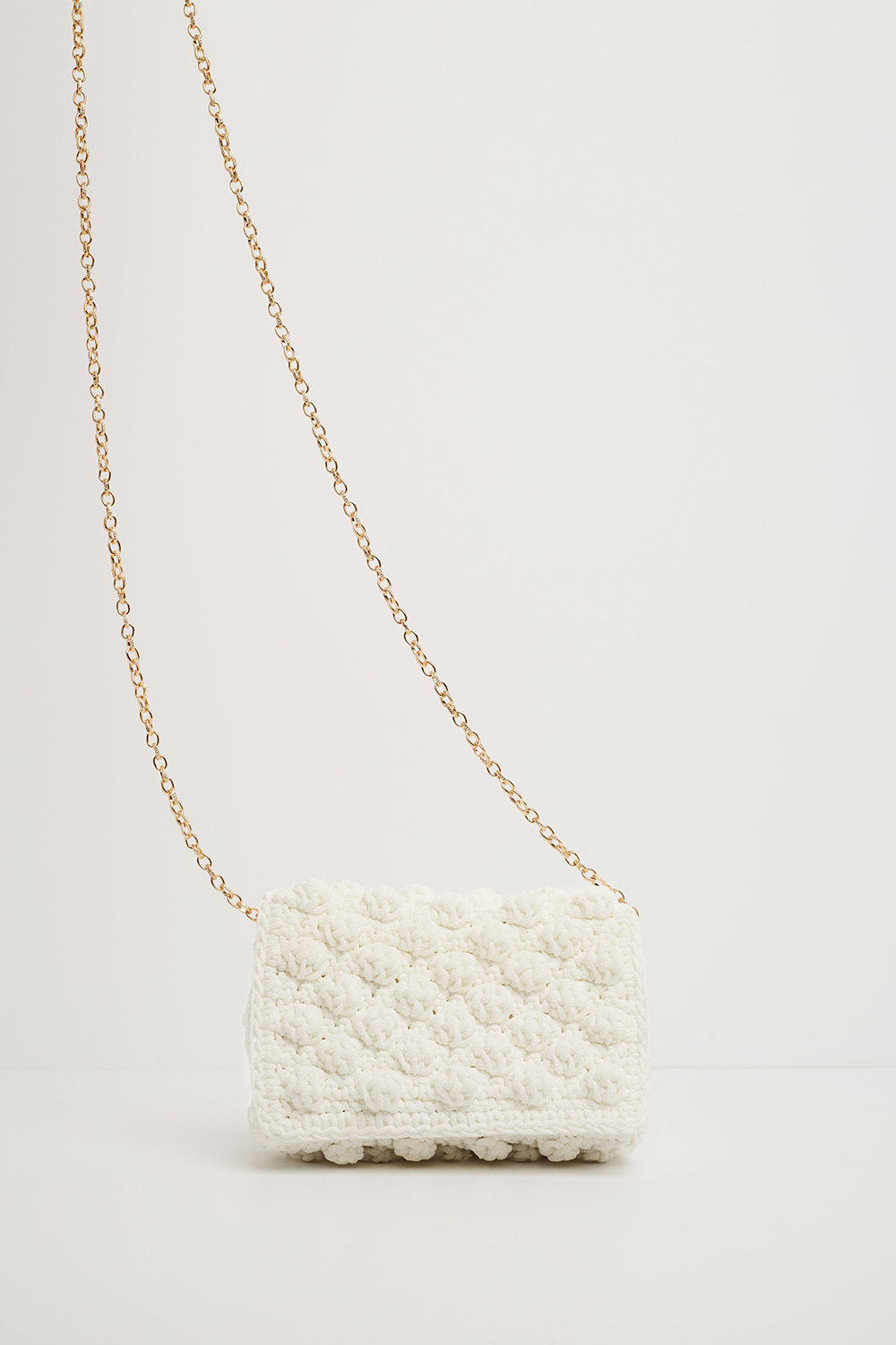 101 / XS Mini bag with bubbles in white