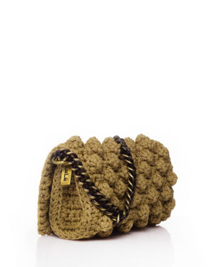 101 / Clutch with bubbles Gold