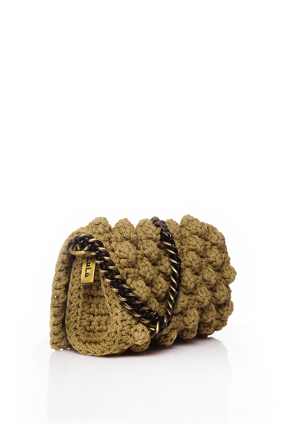 101 / Clutch with bubbles Gold
