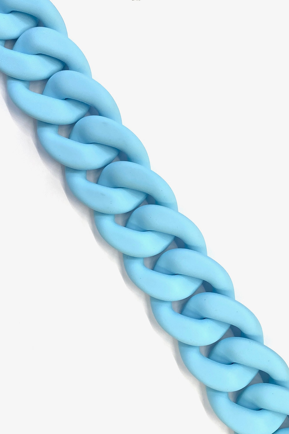 Silicon Chain - thick 60cm - Light Blue
