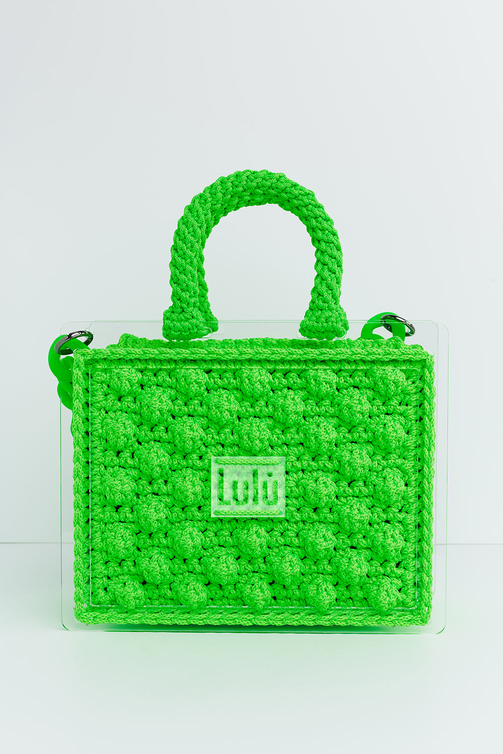500 P/L Plexiglass Bag in green