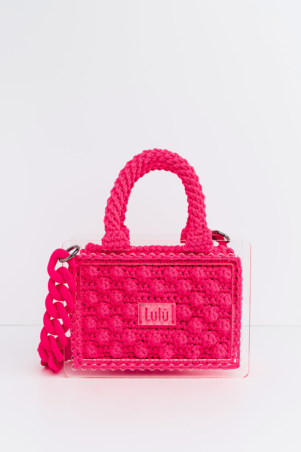 500 P/M Plexiglass Bag in Fuchsia