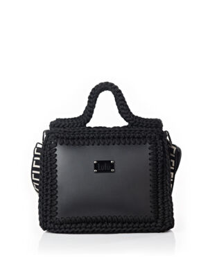 Ritsa Medium Leather Bag in Black or Nude