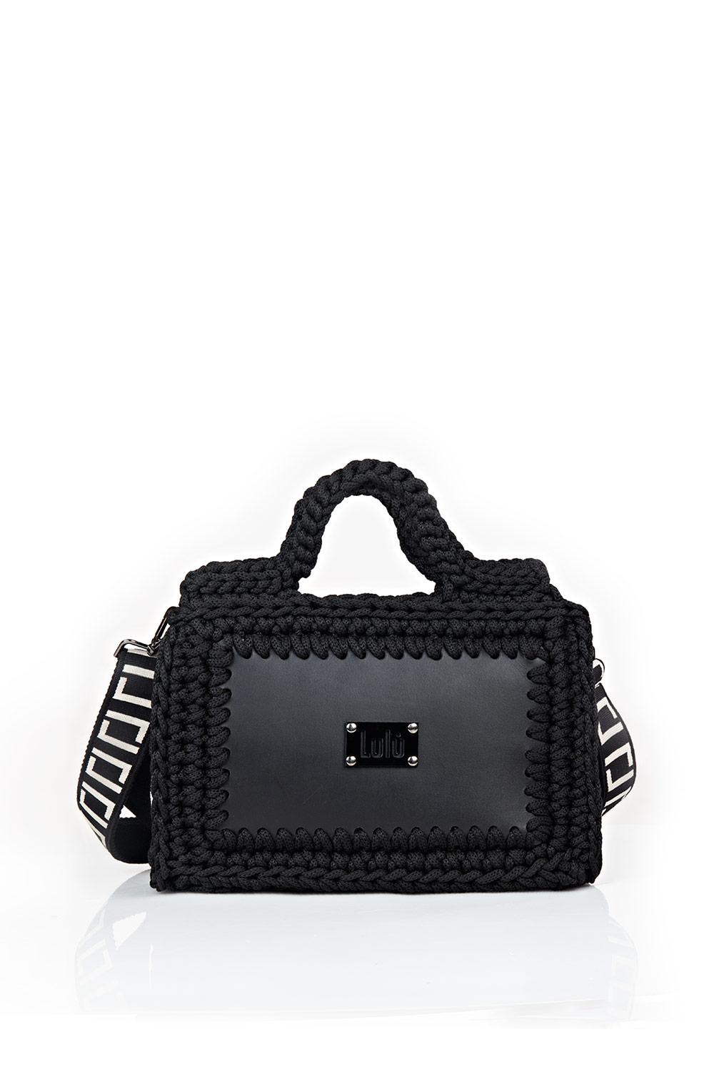 Ritsa Small Leather Bag in Black