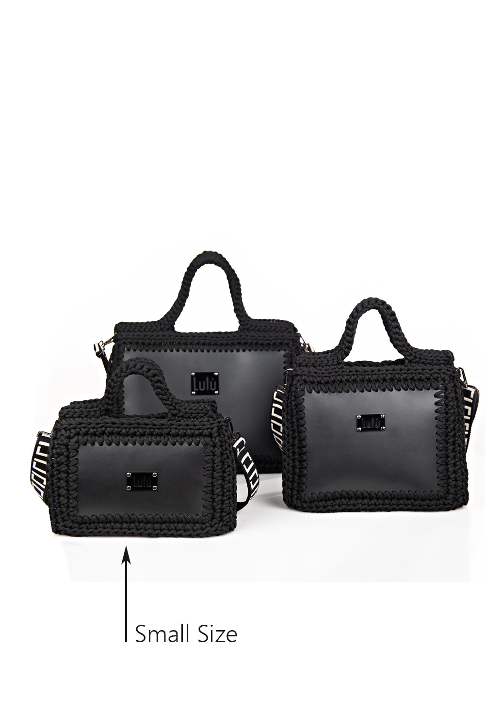Ritsa Small Leather Bag in Black