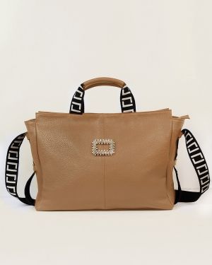 FERGIE Leather Bag Tan